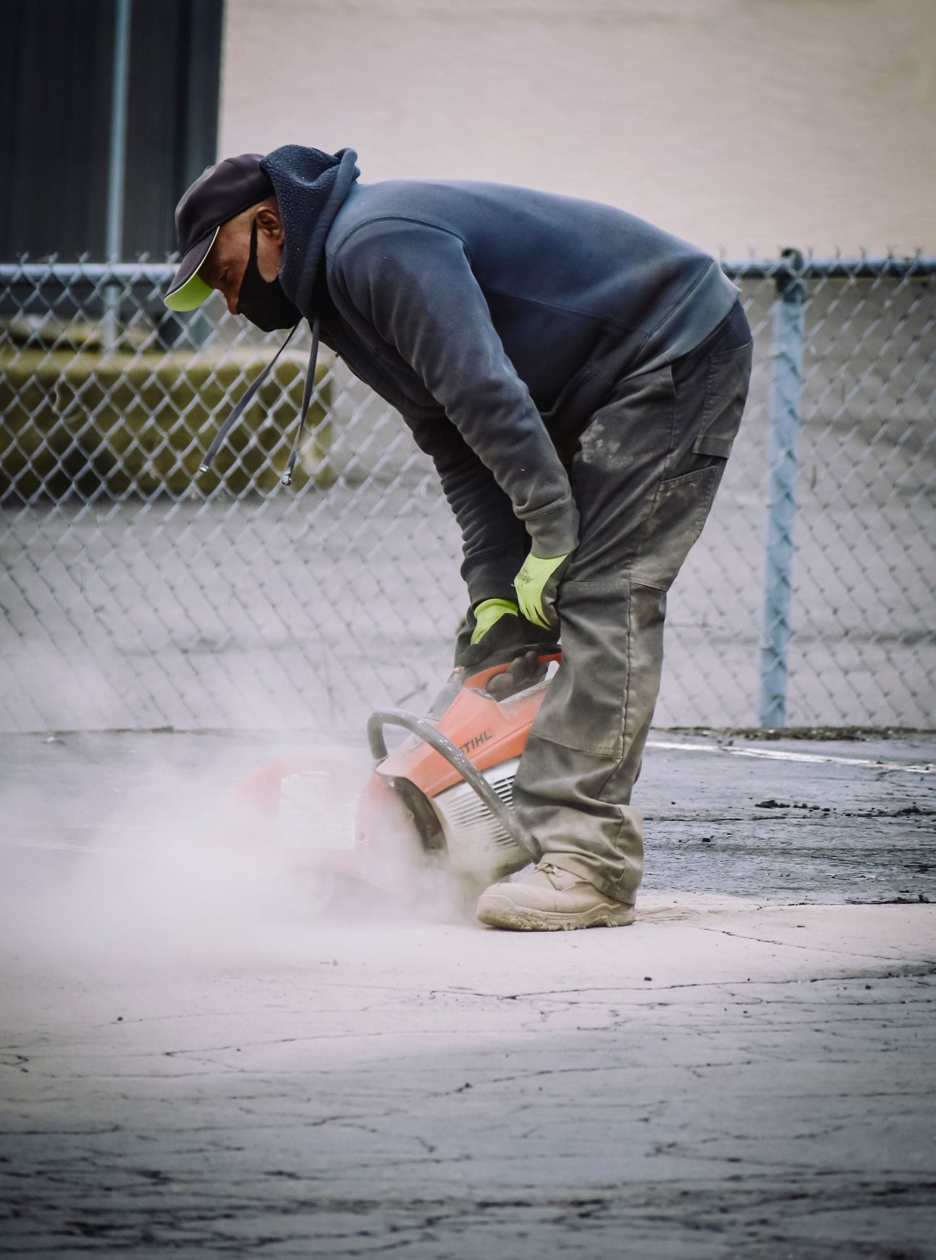 Construction crew working on a South Florida site